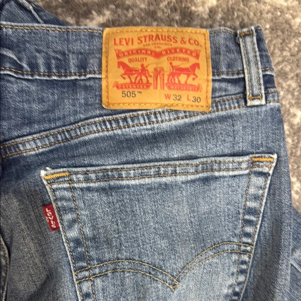 Levi's Men's Straight Blue Jeans - Picture 2 of 2